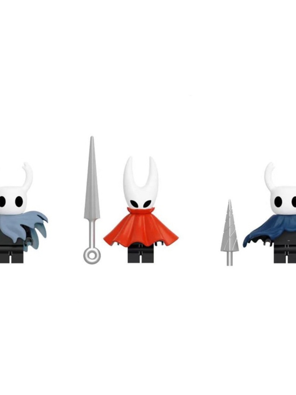 Hollow Knight “The Knight” Custom Minifigure new 3pc set Lego compatible